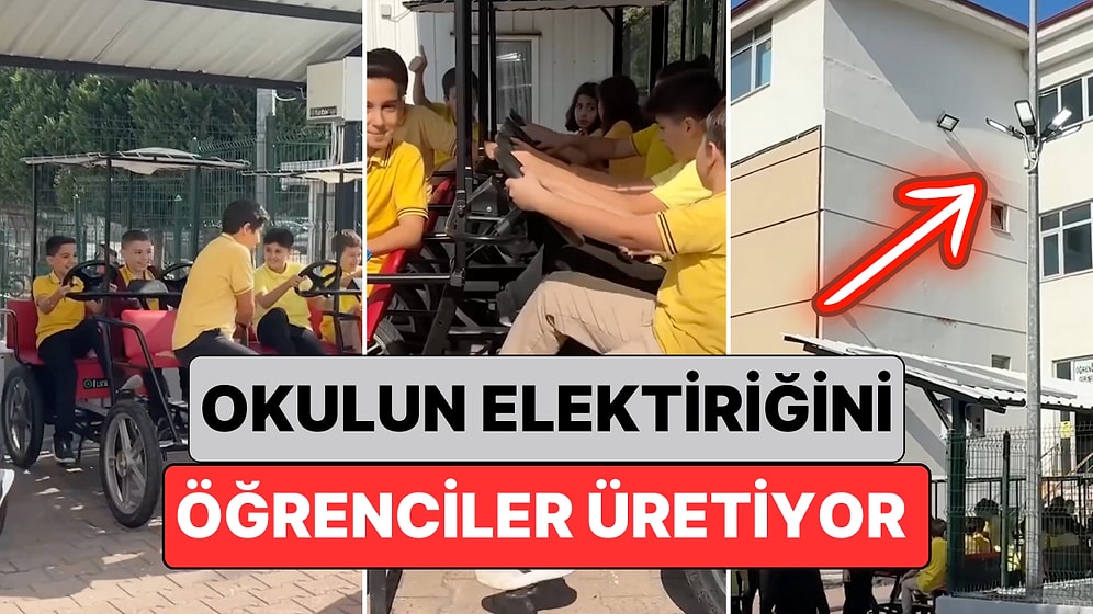 Kocaeli'de Bir Okuldan Yaratıcı Proje: Okulun Elektriğini Teneffüste Çocuklar Üretiyor