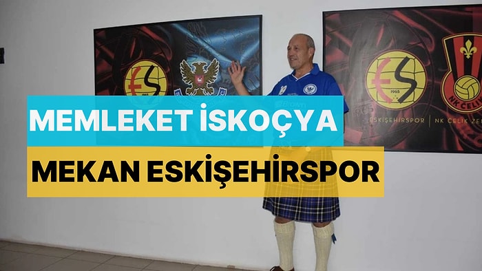 İskoçyalı Ricky Eskişehirspor Maçını İzlemek İçin 4 Bin Kilometre Yol Geldi