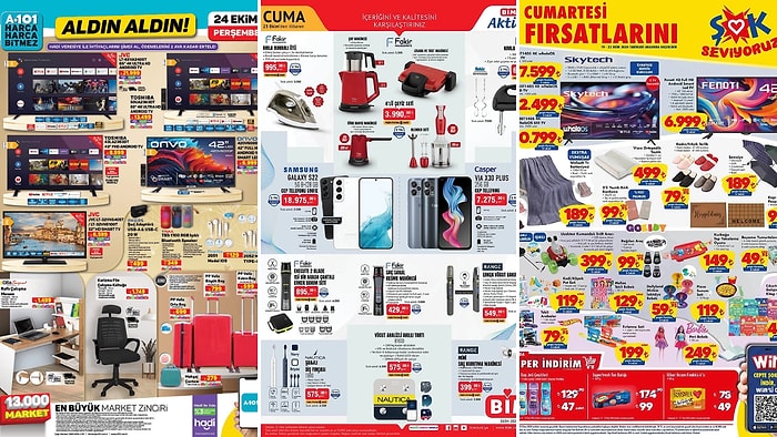 İndirim Günleri Başlıyor! 19 - 25 Ekim Haftasında A101, BİM ve ŞOK Aktüel Ürünler Listesinde Ne Var?