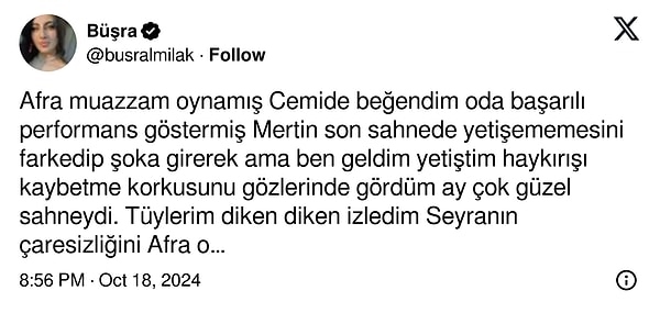 "Bu defa olmuş!" dedirten Yalı Çapkını haftalar hatta belki de aylar sonra beğeni dolu yorumlar almayı başardı. İşte onlardan bazıları: