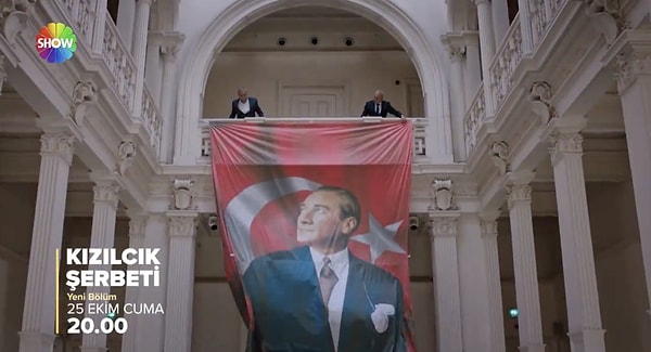 29 Ekim'den 4 gün önce yayınlanacak bölümde Ulu Önder Mustafa Kemal Atatürk'ü anmadan geçmeyen Kızılcık Şerbeti, gelecek hafta bizi epey heyecanlandıracağa benziyor.