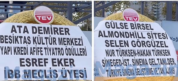 Gülse Birsel ve Ata Demirer cenazeye çelenk göndermeyi tercih ettiler👇