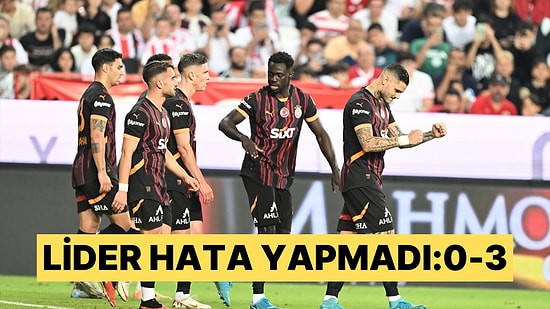 Galatasaray, Antalyaspor Deplasmanında Golcüleriyle 3 Puanı Aldı: 0-3