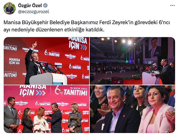 Özgür Özel’in paylaşımı…