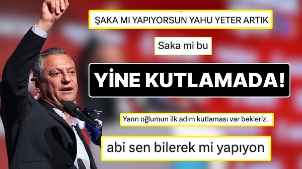 Özellikle son günlerde gündemi fazlasıyla meşgul eden Yenidoğan Çetesi skandalı konuşulurken ana muhalefet lideri Özgür Özel’in farklı etkinliklere katılması sosyal medyada gündem olmaya devam ediyor. Özgür özel son olarak da Manisa Büyükşehir Belediye Başkanı Ferdi Zeyrek'in görevdeki 6. ayı kutlamasına katıldı.