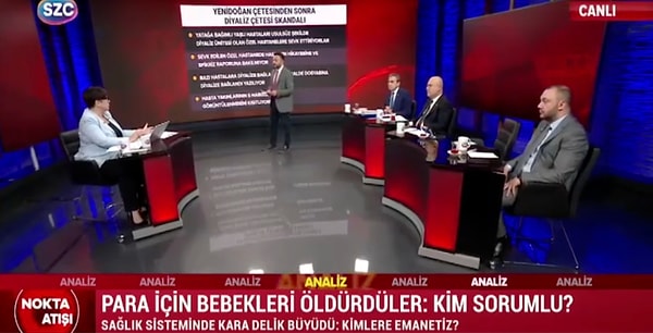 Gazeteci Fatih Ergin, SÖZCÜ TV’de katıldığı programda yatağa bağımlı hastaların usulsüz bir şekilde diyaliz ünitesi olan özel hastanelere sevk edildiğini anlattı.