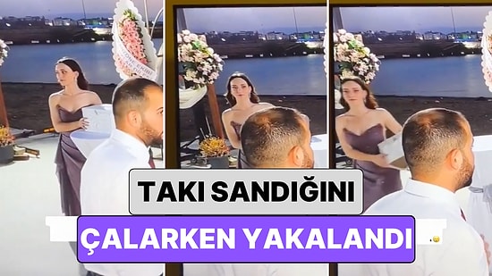 Bir Görümce Abisinin Düğünde Çaktırmadan Takı Sandığını Çalarken Kameralara Yakalandı