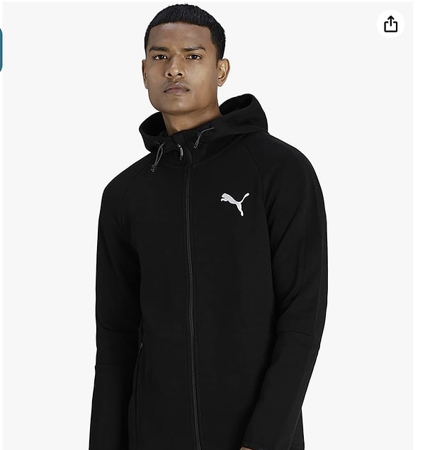 Puma EvoStripe Fz Hoodie Erkek