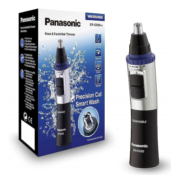 Panasonic ER-GN30-K503 Elektrikli Burun Kulak Tüy Kesme Makinesi Pilli-Black