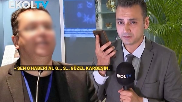 Komşuların iddialarına karşın cevap hakkı için profesör D.Ö.'yü de arayan Ekol Tv muhabiri Burak Çeliksoy, duydukları karşısında şok geçirdi. Çeliksoy'un olayı haberleştirdiğini duyan D.Ö. "Sen neredesin O...Ç... Sen o haberi al G...S... güzel kardeşim. Seni bulacağım." diyerek tehditler savurdu.