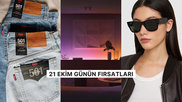 Bugün İndirimde Neler Var? Levi's 501 Jeanler'den Ray-Ban Güneş Gözlüklerine 21 Ekim 2024 Günün Fırsatları