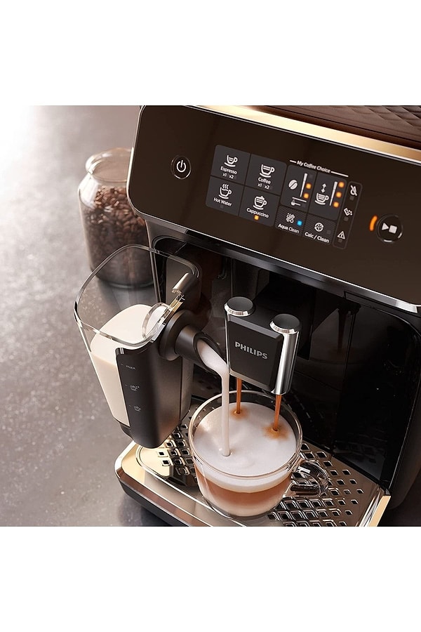 6. Philips Ep2231/40 Tam Otomatik Espresso Makinası, 1.8 L Kapasite, 3 Aromatik Kahve Çeşidi, Lattego S