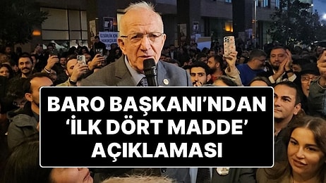 ‘İlk Dört Madde’ Açıklaması Tartışma Yaratan İstanbul Barosu Başkanı’ndan Açıklama