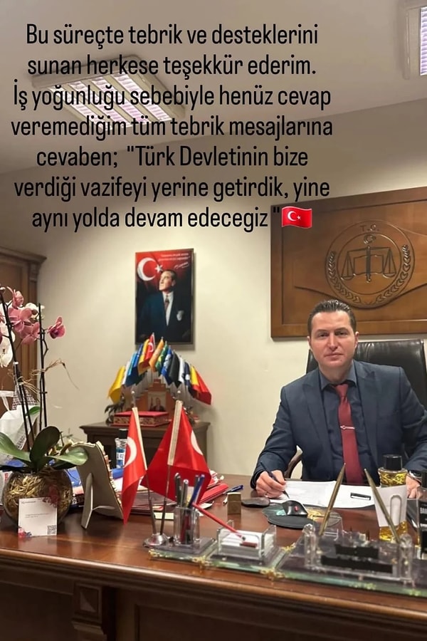 İşte o paylaşım: