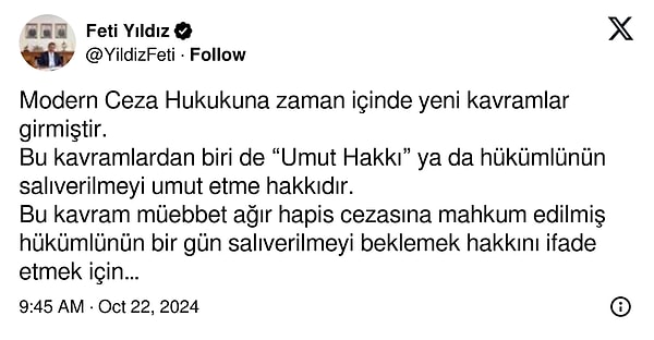 "Umut hakkı nedir?" sorusuna MHP'li isim böyle yanıtladı;