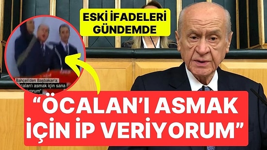 Devlet Bahçeli'nin 'Öcalan' Çıkışı Sonrası Eski Konuşması Yeniden Gündemde: "Öcalan'ı Asmak İçin İp Veriyorum"