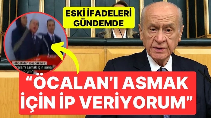 Devlet Bahçeli'nin 'Öcalan' Çıkışı Sonrası Eski Konuşması Yeniden Gündemde: "Öcalan'ı Asmak İçin İp Veriyorum"