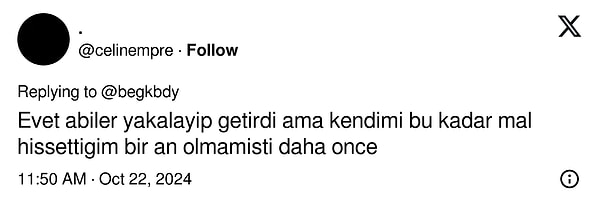 Sonrasında çevredeki vatandaşların çantayı geri getirdiğini dile getirse de insanlara güvenmenin bedelini ödediğini söyledi.