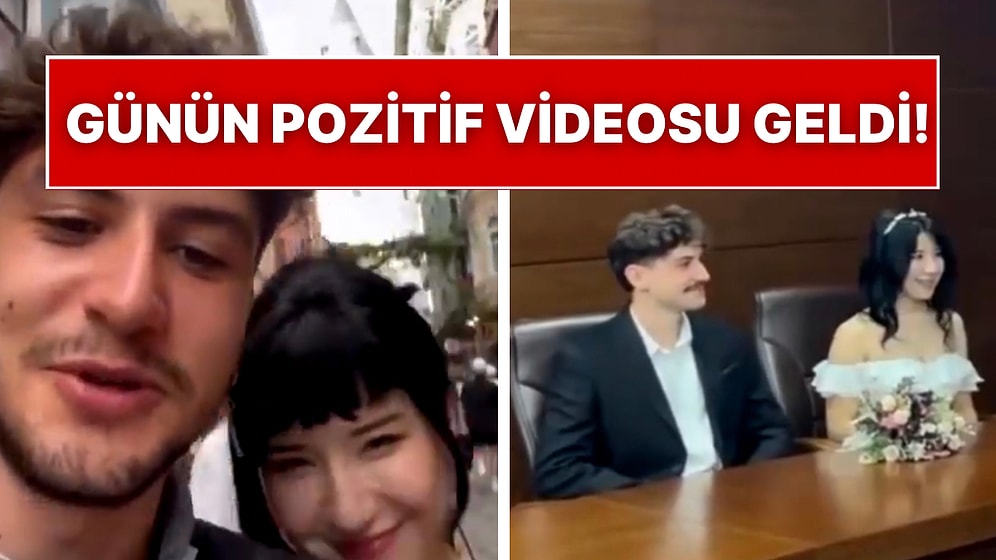 “Galata Kulesi’ne Çıkanlar Evlenirmiş” Diyen Çiftin Yıllar Sonra Evlendiği Anlar Gülümsetti