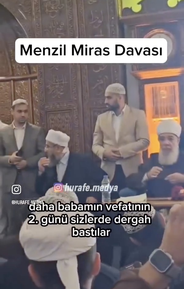 Videoda Muhammed Saki ve kardeşlerinin miras kavgasına tutuştuğu görülüyor.