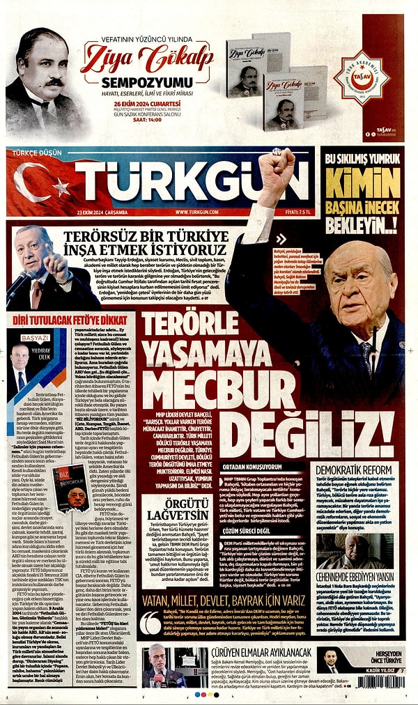 Türkgün: “Terörle Yaşamaya Mecbur Değiliz”👇🏻