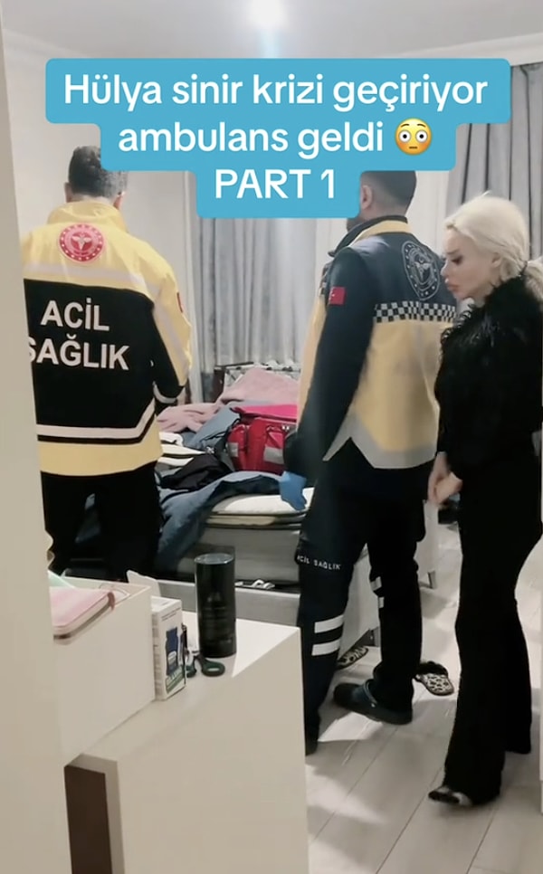 Mizgin sinir krizi geçirirken bir diğer fenomen 'Yazgül' o anları canlı yayında paylaştı. Müdahaleye gelen sağlık ekipleri Yazgül'ün videoya çektiğini görünce tepki göstererek kamerayı kapatmasını istedi.