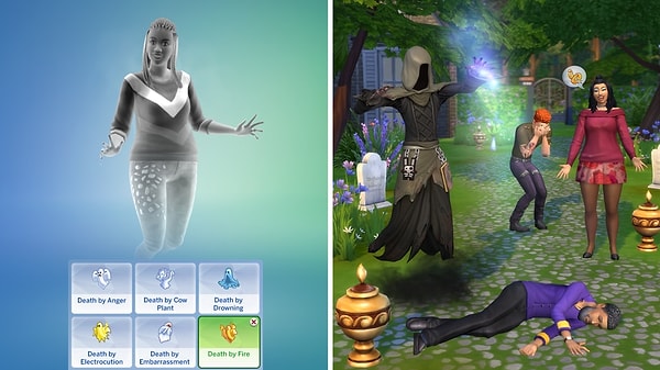 The Sims 4 için gelen son güncelleme oyunculara hayaletler, Grim Reaper ile yapılacak muziplikler ve daha pek çok "enteresan" etkinlik sunuyor.