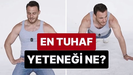 Hem Spor Yaptı Hem Soruları Yanıtladı: Kerem Bürsin Merak Edilenleri Cevaplandırırken Bir Yandan Şınav Çekti