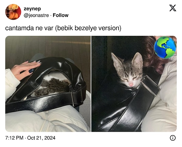 Çantadan çıkan mutluluk 👇