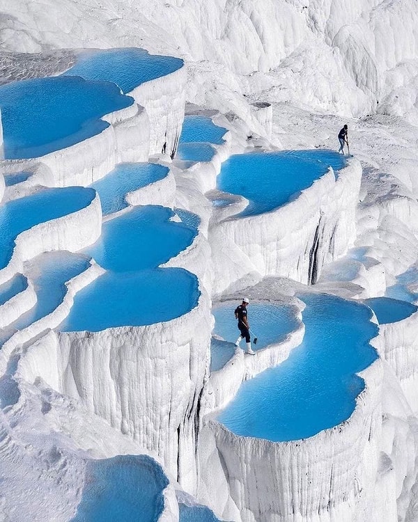 10. Ülkemizin en nadide köşelerinden Pamukkale, gerçek bir doğa harikası