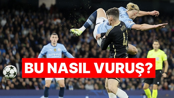 Manchester City'nin Forveti Erling Haaland'ın Sparta Prag'a Attığı Sıra Dışı Golü Görmelisiniz!