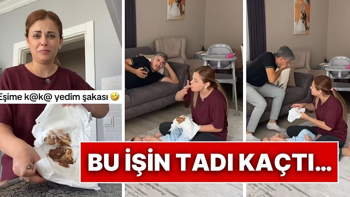 Çocuklarının Bezini Değiştirirken Eşine Yaptığı Şakayla Midesini Kaldıran Kadın Kahkahaları Topladı