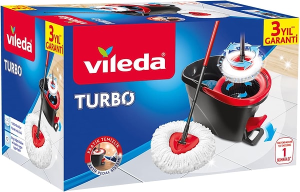 Vileda Turbo Pedallı Temizlik Seti