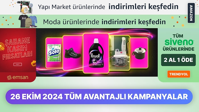 Bugün Hangi Markette ve Markada İndirim Var? 26 Ekim 2024 Fiyatı Düşen Ürünler