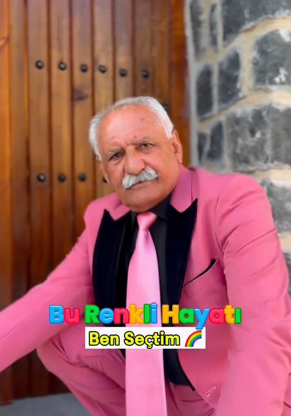 76 yaşındaki Aziz Serim’i herkes ‘renkli adam’ diye tanıyor.