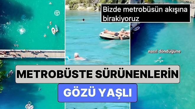 Bern'de Kendilerini Nehrin Akışına Bırakarak Evlerine Dönen İnsanların Keyifli Anları İzleyenleri Kıskandırdı