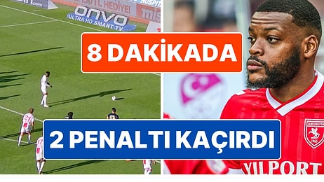 Samsunsporlu Olivier Ntcham 8 Dakikada 2 Penaltı Atışından Yararlanamadı, Kulüp Başkanını Bile Çıldırttı!