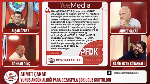 Çakar'ın gaz çıkardığı anlar ekranlara yansırken, stüdyodakiler gülmekten programa devam edemedi.