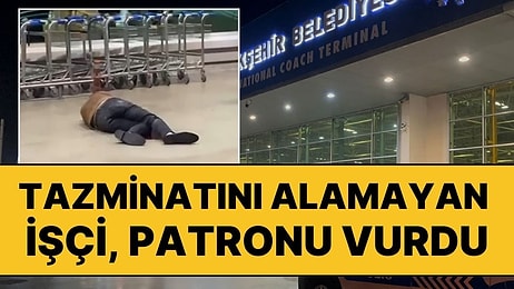 Olay Yerindekiler Film Gibi İzledi: Tazminatını Alamayan İşçi Otogarda Patronu Vurdu!