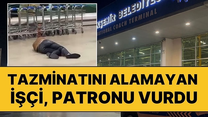 Olay Yerindekiler Film Gibi İzledi: Tazminatını Alamayan İşçi Otogarda Patronu Vurdu!