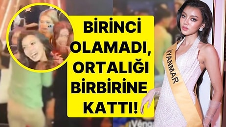 Myanmar Güzeli Birinci Olamayınca Ortalığı Birbirine Kattı: Korumalar Tarafından Zorla Çıkarıldı