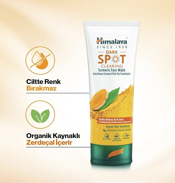 Himalaya Since 1930 Dark Spot Clearing Leke Karşıtı Zerdeçal Özlü Yüz Temizleyici