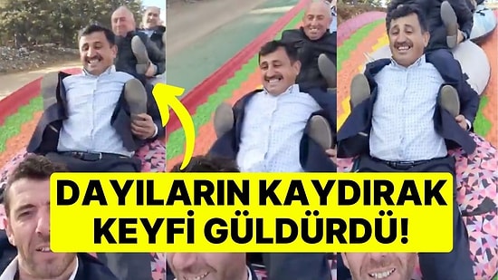 Dayıların Kaydırak Keyfi Güldürdü: Türkiye'nin En Uzun Kaydırağından 5 Kişi Kaydılar