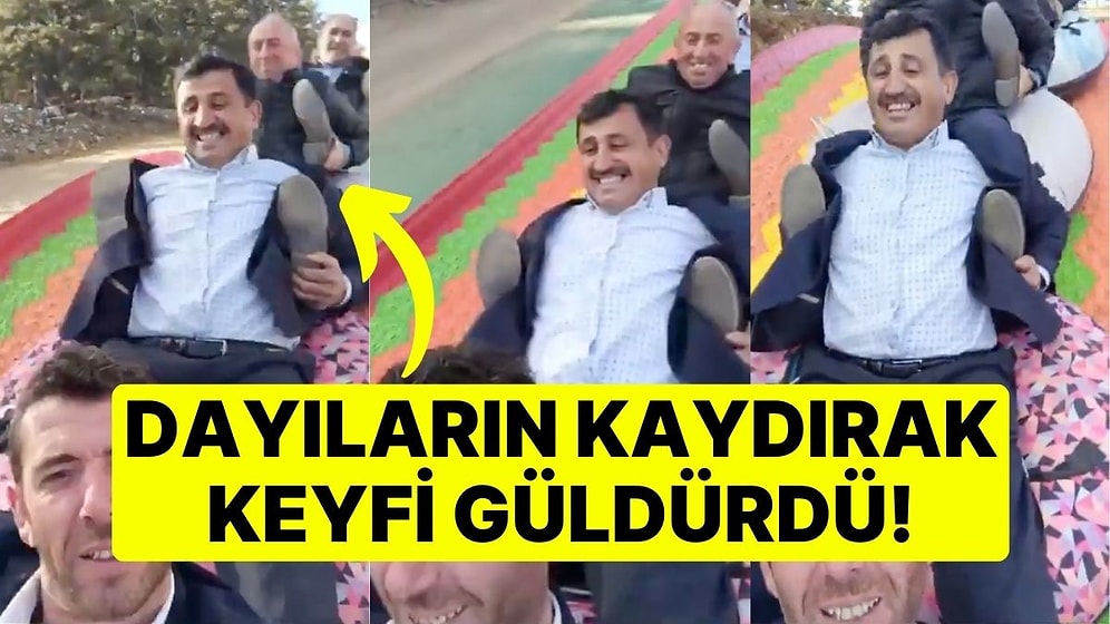 Dayıların Kaydırak Keyfi Güldürdü: Türkiye'nin En Uzun Kaydırağından 5 Kişi Kaydılar