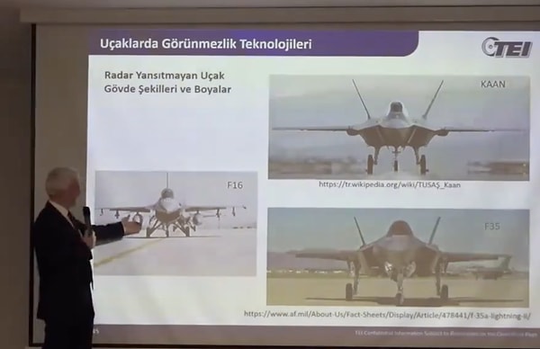 Prof. Dr. Mahmut Akşit'in Türkiye'nin elinde bulunan 4. Nesil Savaş Uçağı olan F-16 ile F-35'leri kıyasladığı anlar ise sosyal medyada gündem oldu.