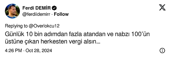 Bu paylaşıma kullanıcılar yeni vergi ve ceza önerilerini paylaştı. İşte “Aman Mehmet Şimşek görmesin” dedirtecek o öneriler ve kullanıcıların yorumları👇🏻