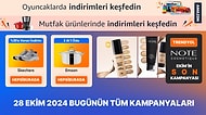 Bugün Hangi Markette ve Markada İndirim Var? 28 Ekim 2024 Fiyatı Düşen Ürünler