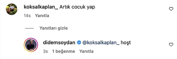 Soydan'ın bu seferki yanıtı kısa ve öz oldu! İşte Didem Soydan'ın takipçisine cevabı ????????