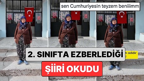 Meryem Nine 2. Sınıfta Ezberlediği 'Cumhuriyet' Şiirini Cumhuriyetimizin 101. Yılında Yeniden Seslendirdi