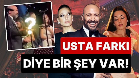 Usta Farkı Diye Bir Şey Var: Ödül Töreninde Ne Yapacağını Bilemeyen Hande ve Serenay'ı Halit Ergenç Toparladı!